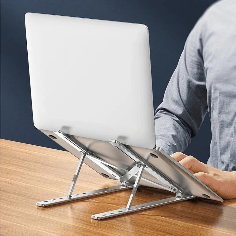Foldable Aluminum Laptop Stand — 7-Level Cooling Design, Portable